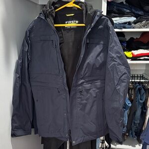 First Tactical Men’s Tactix 3-In-1 System Parka, Midnight/Navy, Size Medium